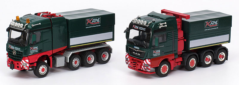 Foto Mercedes-Benz / MAN / Goldhofer Arocs 4163 / TGX 41.640 / THP – „Kahl“