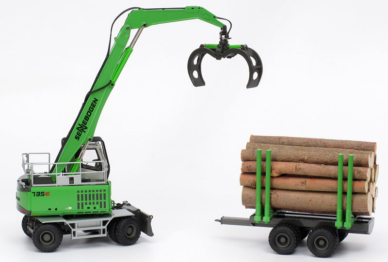 Foto Sennebogen 735E mit Anhänger